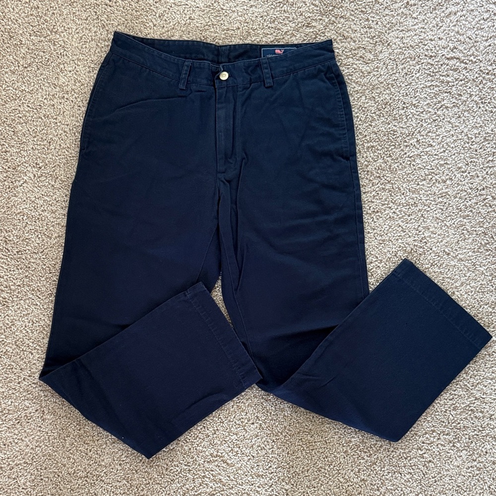 Vineyard Vines Cotton Twill Men's Navy Pants